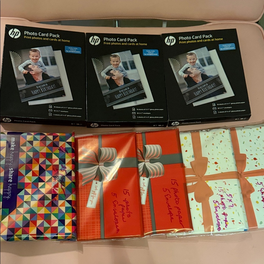 HP Photo Card Pack with Colorful Designs
